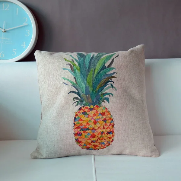 Rural Printed Cotton Linen Pillowcase Color Pineapple Cushion Cool Pineapple Decorative Pillows Rural Printed Cotton Linen Pillowcase Color Pineapple Cushion Cool Pineapple Decorative Pillows