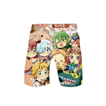 

Frdun new Meliodas anime Cool Harajuku Cool 3D Summer Men's Beach shorts 2019 Hip Soft Leisure style Cool shorts Plus Size