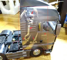 Rc tamiya truck upgrade parts car shell decorative stickers for 1/14 rc tamiya toys truck MAN tgx remote control tractor trailer