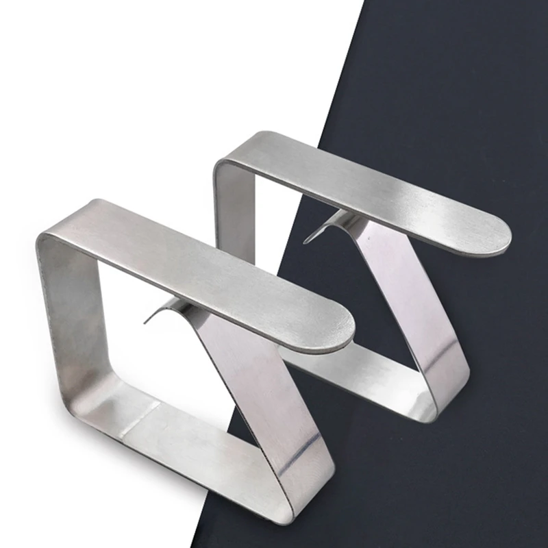 Elastic Adjustable Tablecloth Clips Hardware Household Clamps Stainless Steel
