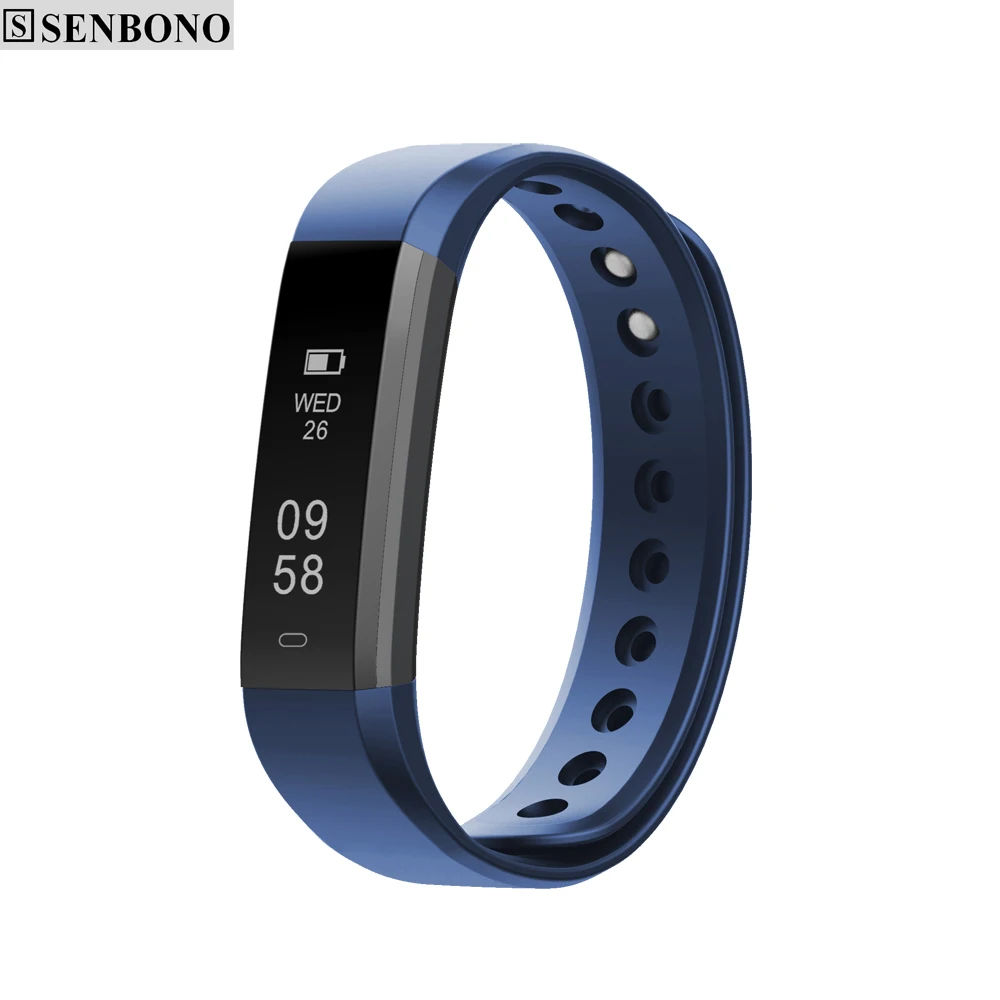 

SENBONO Bluetooth ID115 HR Wristband support Fitness Tracker Heart Rate Sleep Monitor Pedometer Smart Band for IOS Android