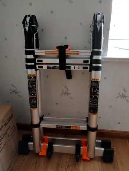 

1.7m+1.7m Multipurpose Thicken folding ladders Telescopic ladders dual purpose trestle ladder Straight ladder