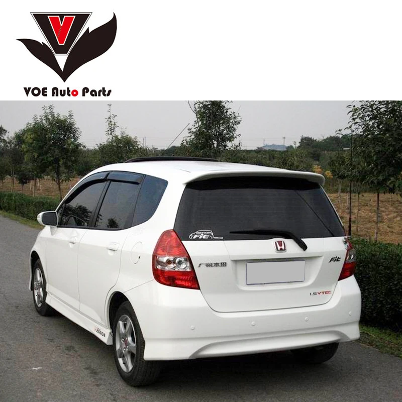 Задний спойлер для Honda Fit/JAZZ неокрашенный праймер из АБС пластика 2004 2005 2006 2007|spoiler
