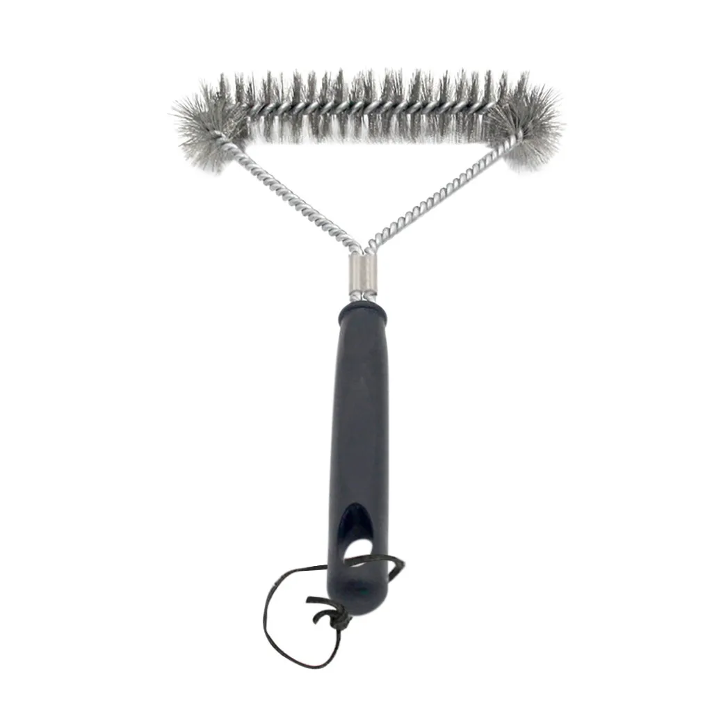 

Barbecue Cleaning Scraper Tool Durable Cooking BBQ Brushes Tools 12-Inch 3-Sided Steel Wire Grill Brush Clean Accessories