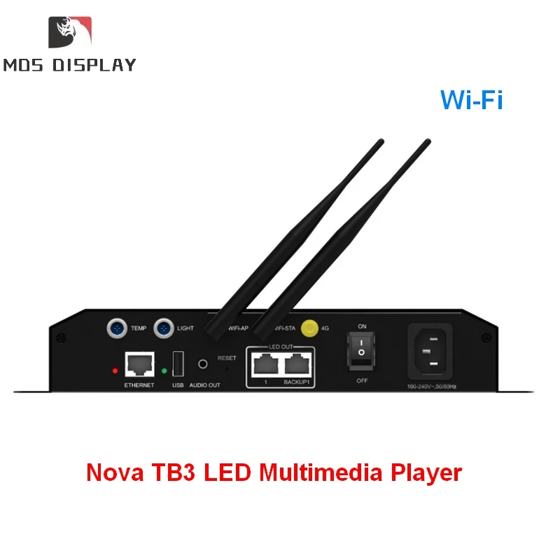 

WiFi ,automatic and timing smart brightness adjustment Novastar Taurus Series TB3 LED multimedia player