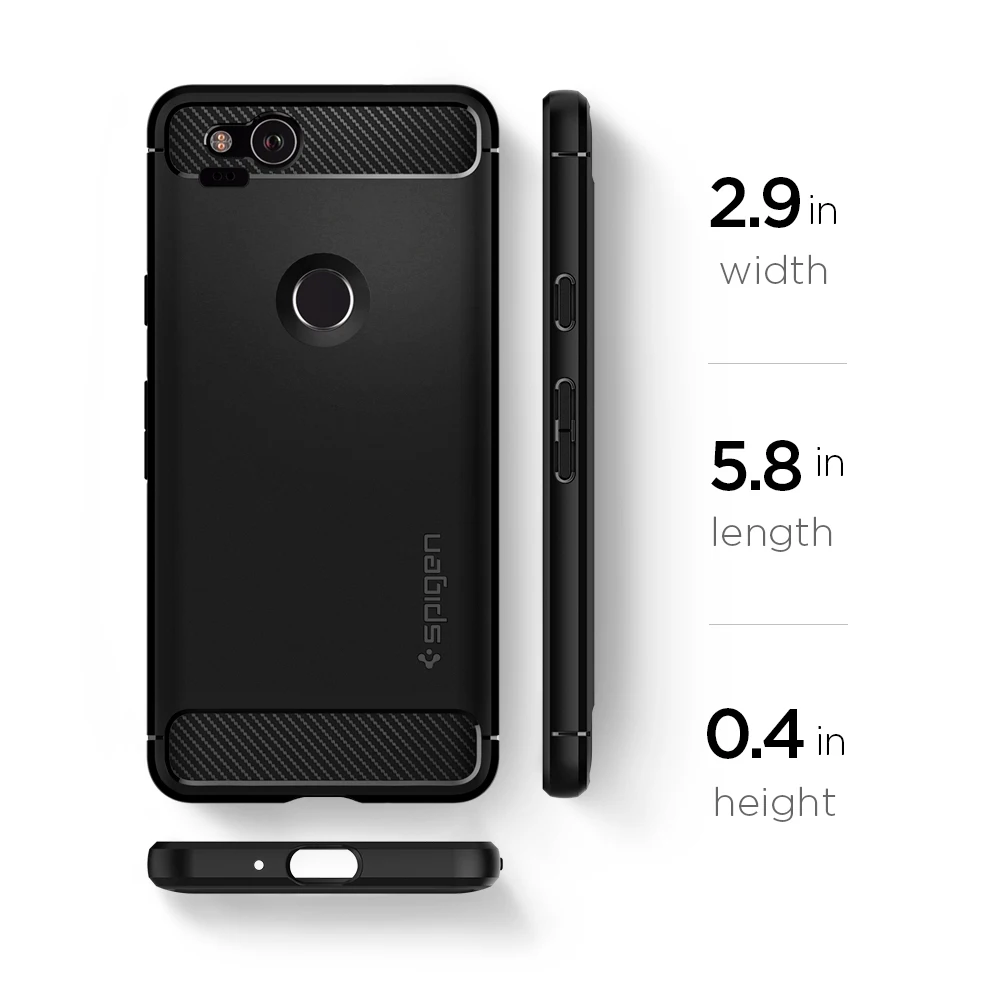 SPIGEN Google Pixel 2 Чехол прочный черный F16CS22271