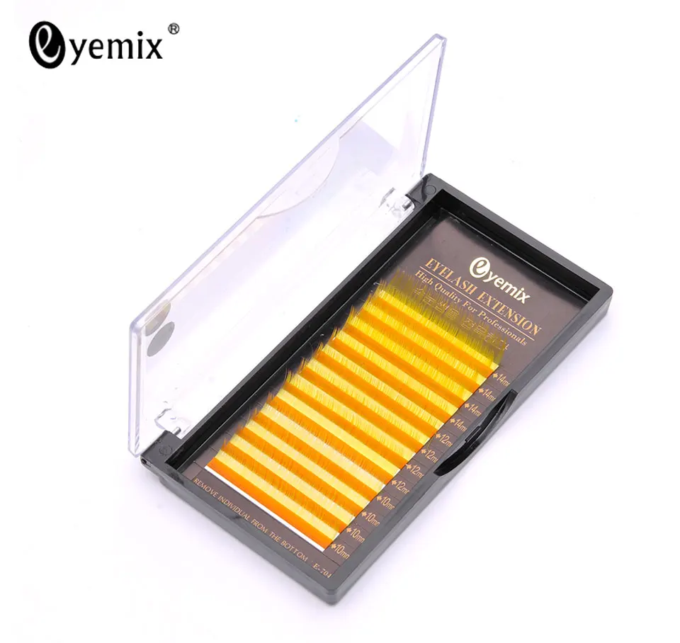 Exaggrated Stage Art Makeup Wimper инструменты для наращивания Takma Kirpik желтый цвет танцевальный