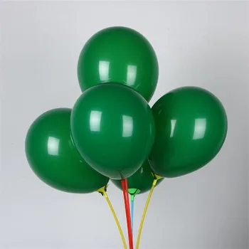 

Dark green balloon 50pcs/lot10 inch 2.2g round helium ballons wedding decorations baloons kids birthday single party supplies