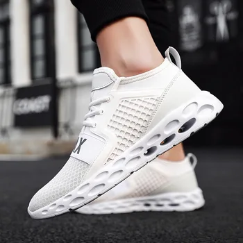 

high quality comfort men sport Shoes Lac-up Men running Shoes Lightweight Comfortable mesh Breathable Unisex Walking Sneakers
