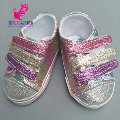 7 см кукольная обувь подходит для 43 см Новорожденные куклы Reborn baby Doll Shoes sneacker 18 дюймов Кукла спортивная обувь - Цвет: Colorful