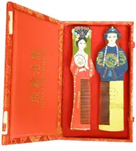 New!Guaranteed 100% Chinese Characteristics giftguangxu and zhenfei wooden comb good gift for business-n566-567 New!Guaranteed 100% Chinese Characteristics giftguangxu and zhenfei wooden comb good gift for business-n566-567