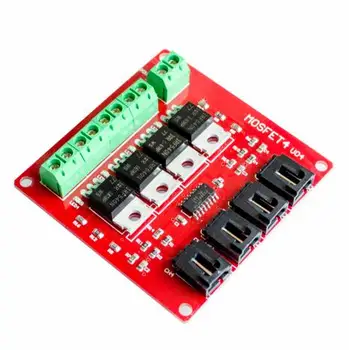 

10pcs/lot Four Channel 4 Route MOSFET Button IRF540 V4.0+ MOSFET Switch Module For