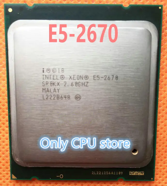 

Intel Xeon Processor E5 2670 E5-2670 CPU (20M Cache, 2.60 GHz, 8.00 GT/s IntelQPI) GA 2011 SROKX C2 Free shipping