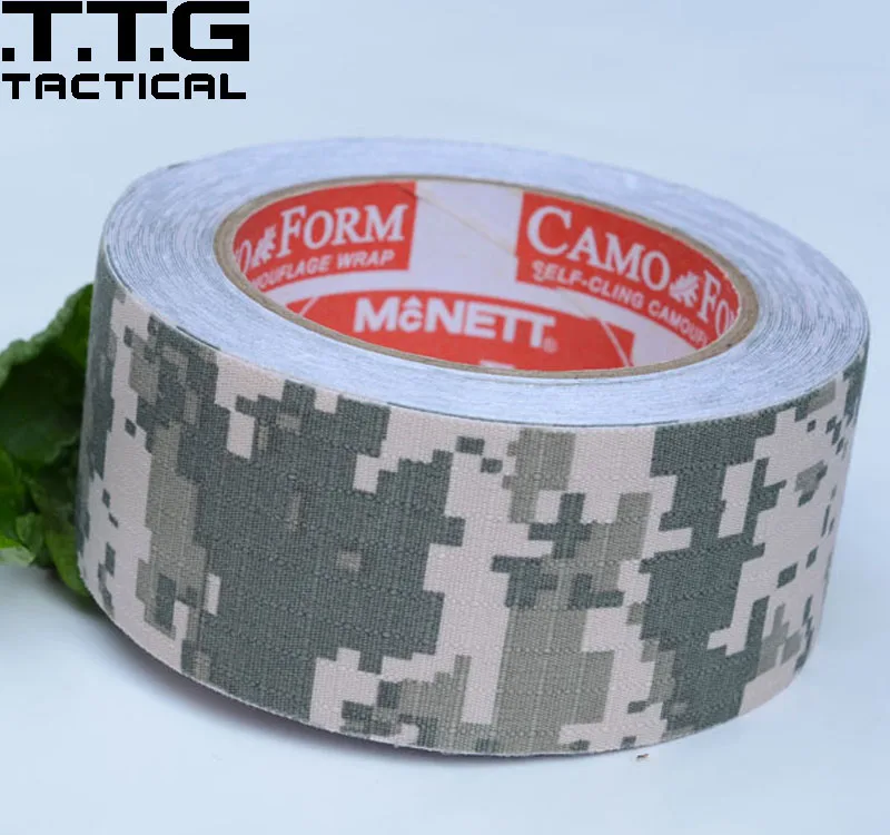 ACU Ripstop Printed Duck Tape Camouflage Duct Tapes Camo Rifle Cover Camo Duct Tape Digital Camo