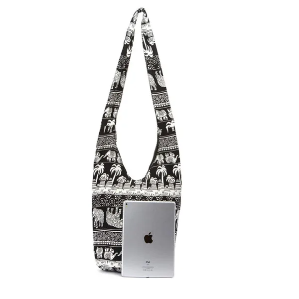 600women bag bags Hippie Crossbody Bag Thai Top Zip Hobo Sling Bag Handmade Hipster Messenger Bag (11)