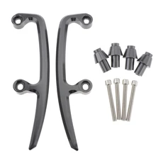 Мотоцикл с ЧПУ Алюминиевый задний поручень сиденье на заднем сиденье пассажирский рельс ручка подлокотник Подлокотник подлокотники для Kawasaki Z650- черный