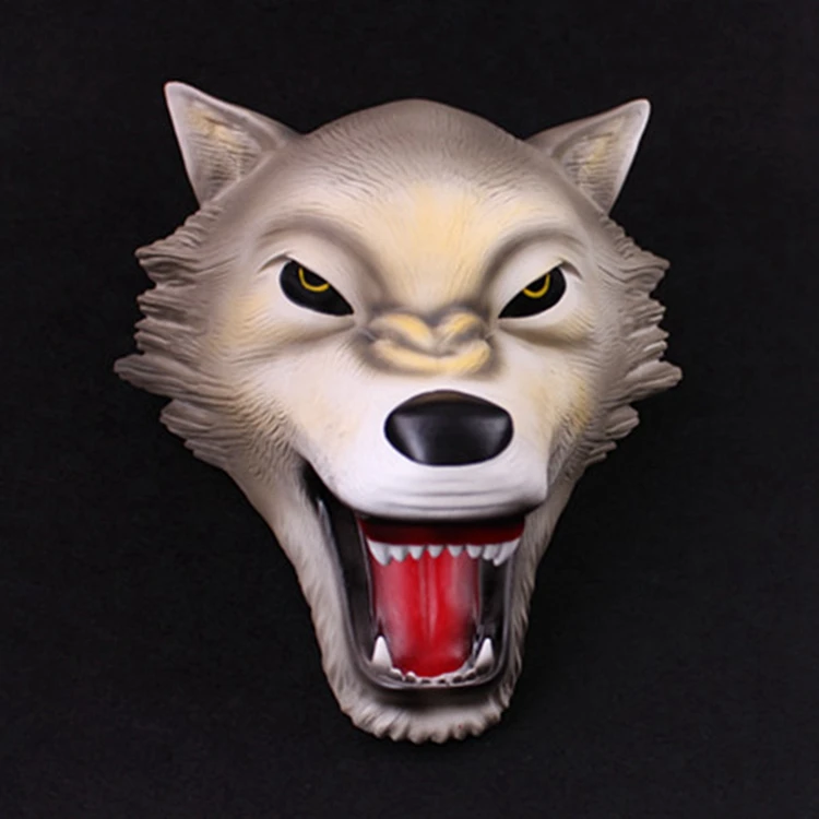 Ужасный волк смоляная маска полное лицо игра Killing маскарадные маски на Хэллоуин косплей костюм реквизит подарок взрослый размер