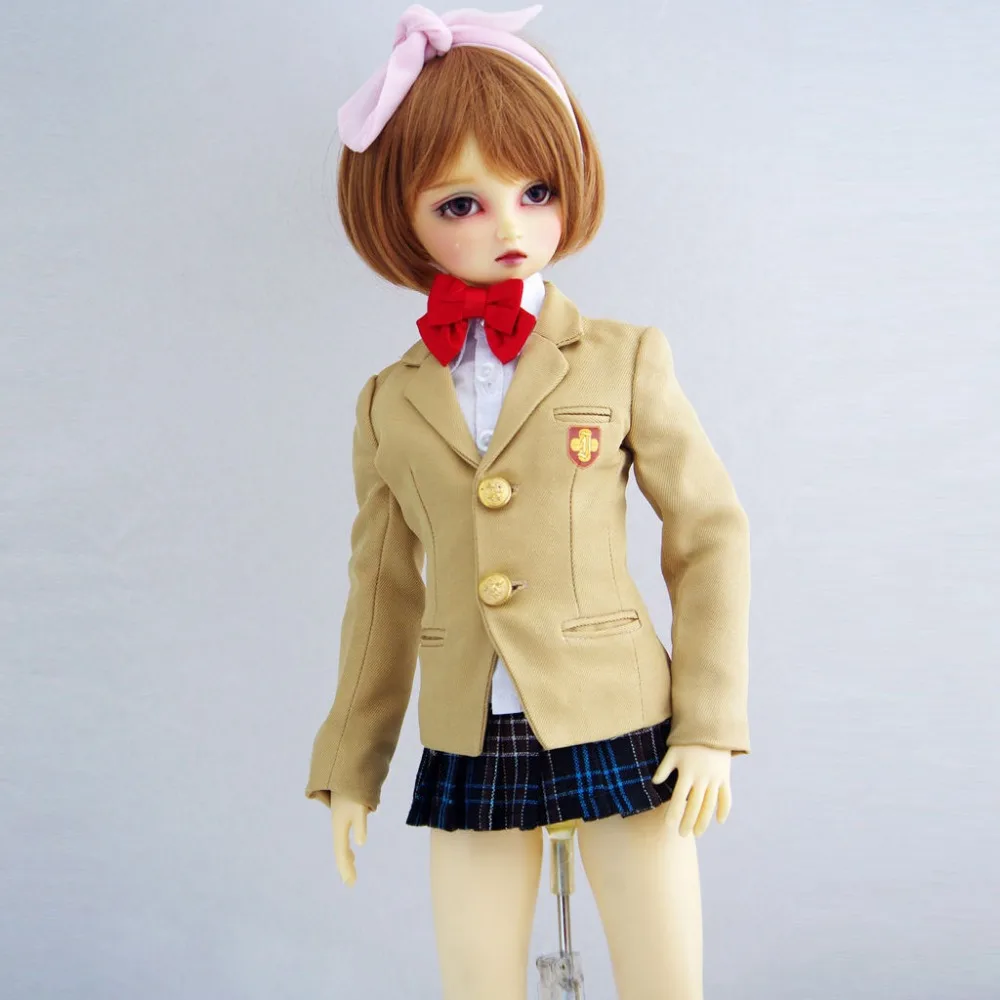 Suit Clothes 1//4 MSD AOD DOD DZ BJD Dollfie 251# Light Cyan Shirt PF