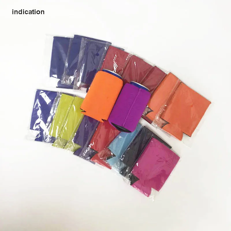 

100pcs/lot Customized Logo printed 3mm Neoprene Stubby Holders Small Order Insulated Stubby Cooler For Beer Wine Wedding
