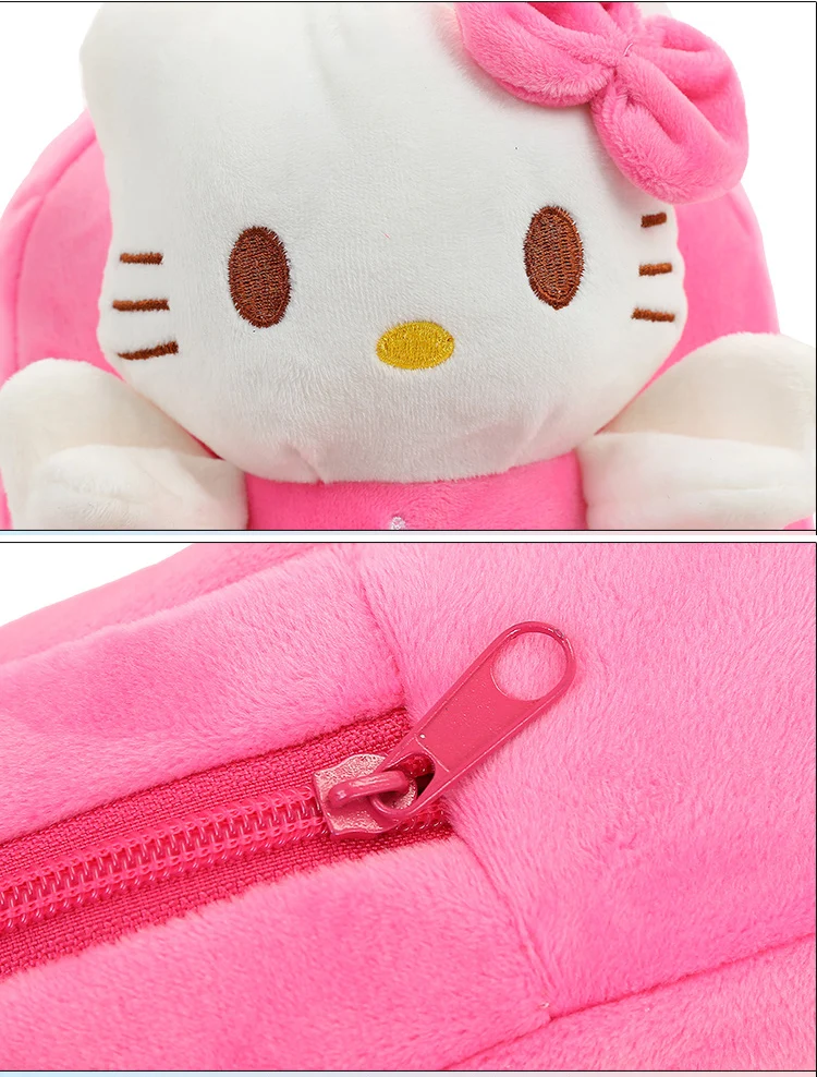 Розовый, синий, красный милый плюшевый рюкзак для малышей, модная детская сумка, детский подарок, маленькая девочка, кролик, Детская сумка