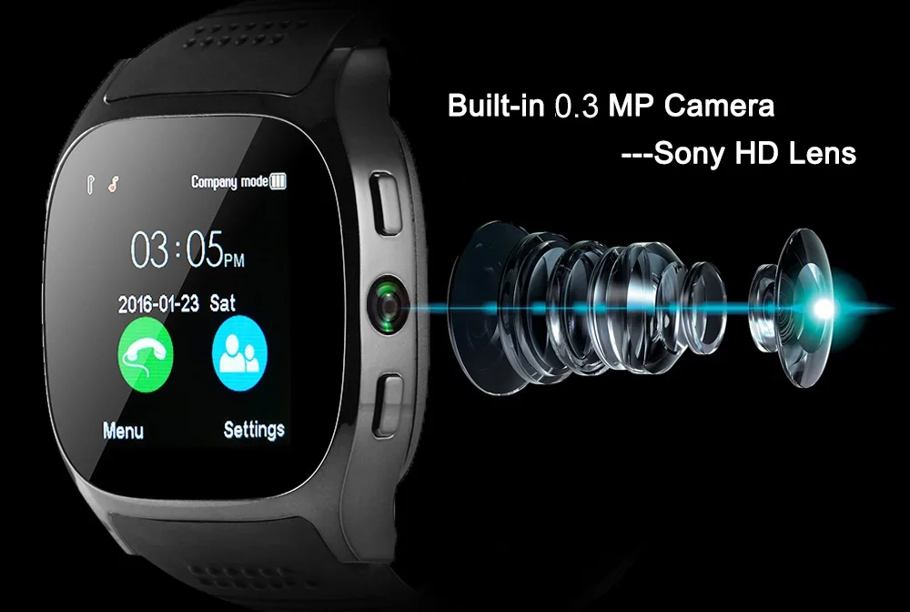 Stepfly T8 Bluetooth Смарт часы с камерой Facebook Whatsapp поддержка SIM TF карты вызова Smartwatch для телефона Android PK DZ09 Q18