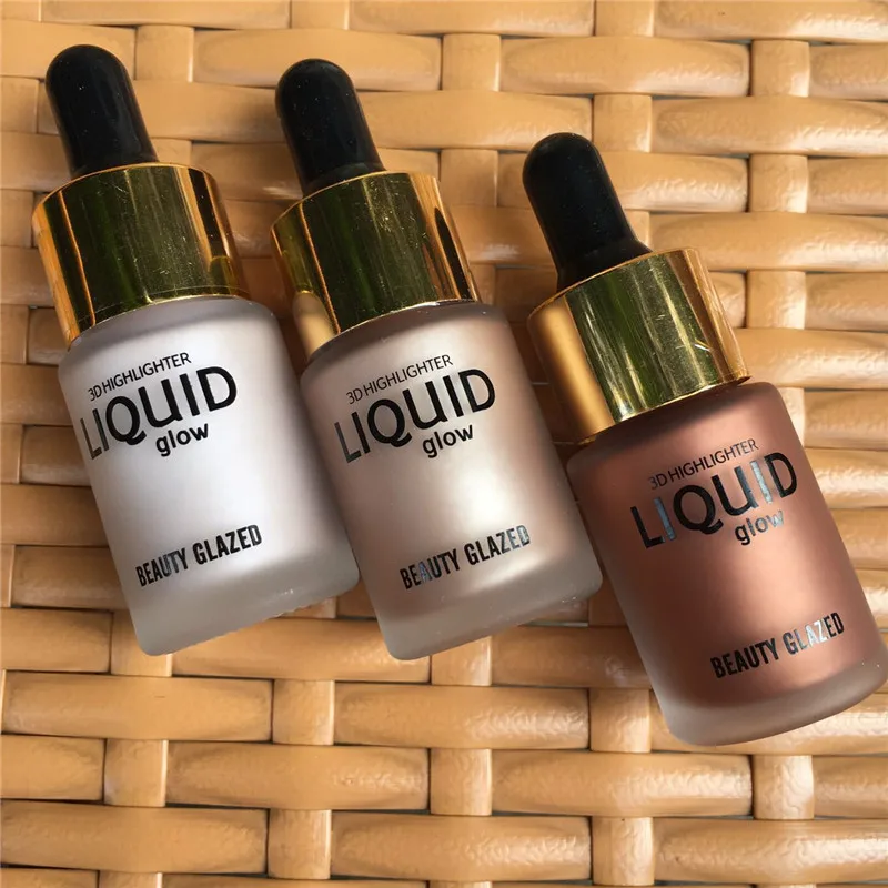 

2017 Liquid Highlighter Make Up Highlighter Cream Concealer Shimmer Face Glow Ultra-concentrated Illuminating Bronzing Drops