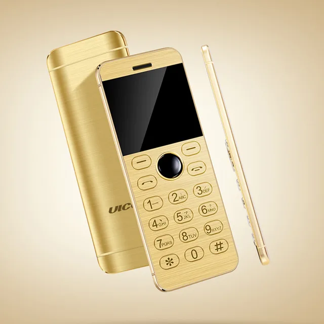 Best Price Original Ulcool V16 touch keyboard metal body bluetooth 2.0 dialer dual SIM credit card mini mobile cell phone