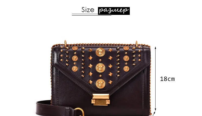 luxury women bag female shoulder bag Ladies messenger bags with rivet_02