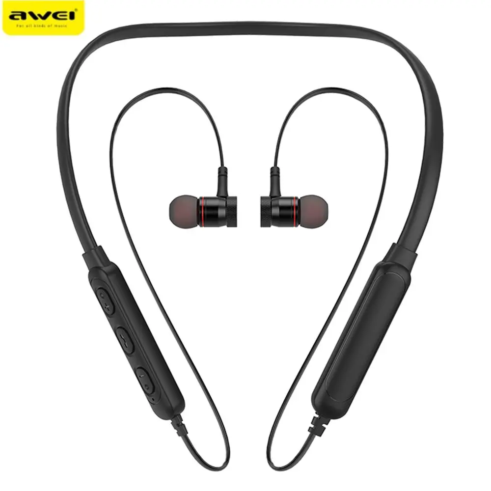 Awei G10BL стерео Спортивные наушники Bluetooth Шейным Беспроводной магнитного