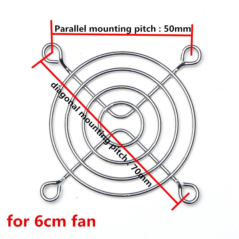 DuoWeiSi 3D Printer 6cm fan cover Metal fence cover fan protection grille Metal (iron) plating fan cover for 6cm fan