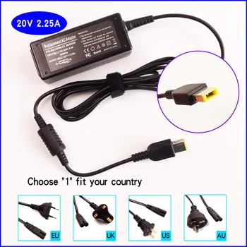 

20V 2.25A Laptop Ac Adapter Charger for Lenovo M490s 6276 Z50-70 80E7 888014197 S1-Yoga,T440 20B7 0B47036