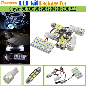 

Buildreamen2 Car 5630 SMD Interior LED Bulb LED Kit Package White License Plate Map Dome Light For Chrysler 300 300C 2005-2010
