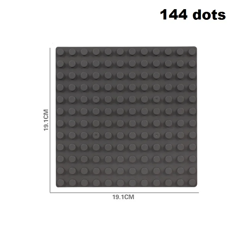 32-512 отверстие большая точка трек Строительная пластина для строительных блоков аксессуары DIY игрушки Детский подарок совместимый Duplo набор основной обучающий кирпич - Цвет: 144 dots baseplate