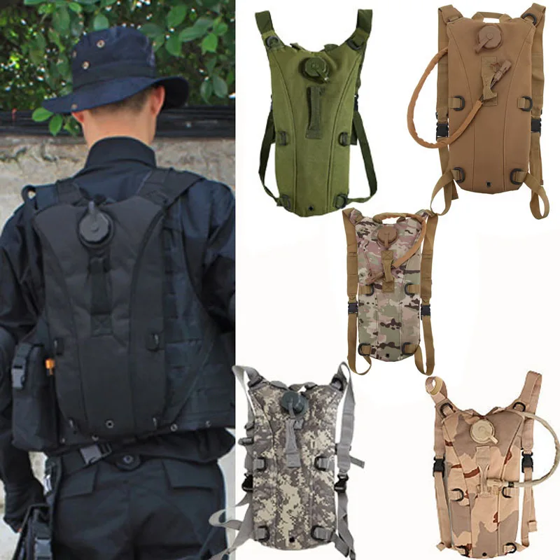 2 5L 3L Tactical Outdoor Hydration Water Carrier Bag Travel Backpack Drinking Water Bottle Knapsack Waterproof