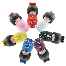 Мультяшный флеш-накопитель японские куклы кимоно девушка usb флэш-накопитель 64 ГБ 32 ГБ 16 ГБ 8 ГБ 4 ГБ флэш-карта памяти Флешка для детей Подарки