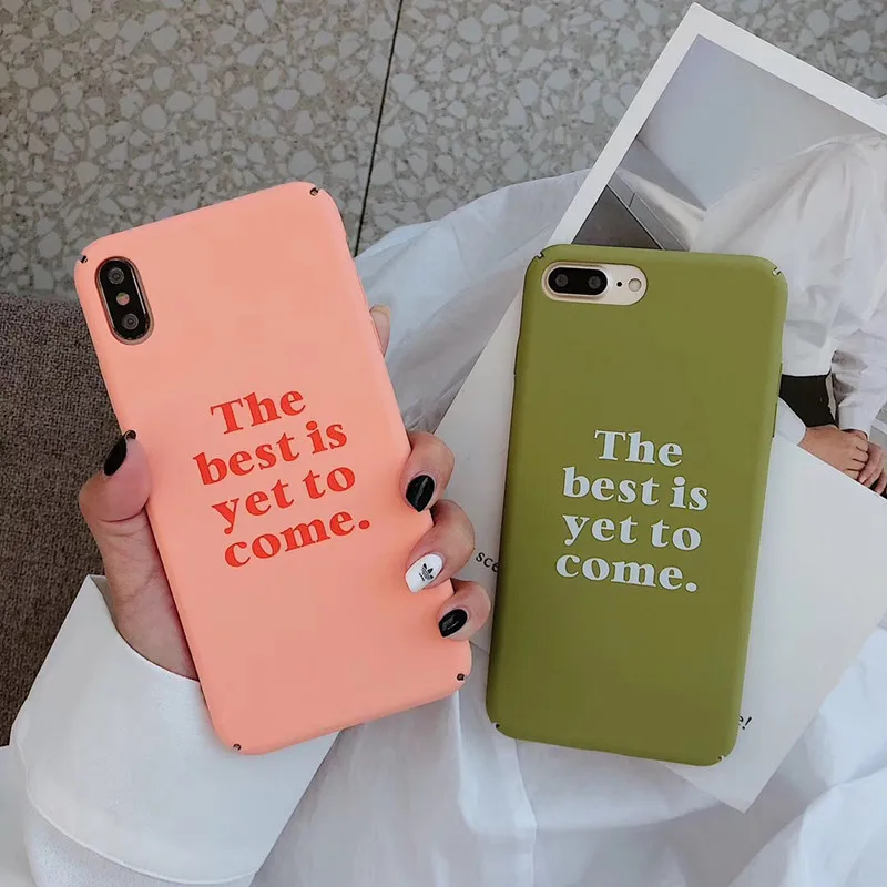 

BONVAN For iPhone X XR XS Max Case hard simple Plain Protection Back Funda For iPhone 6 6s 7 8 Plus Phone Cover Coque