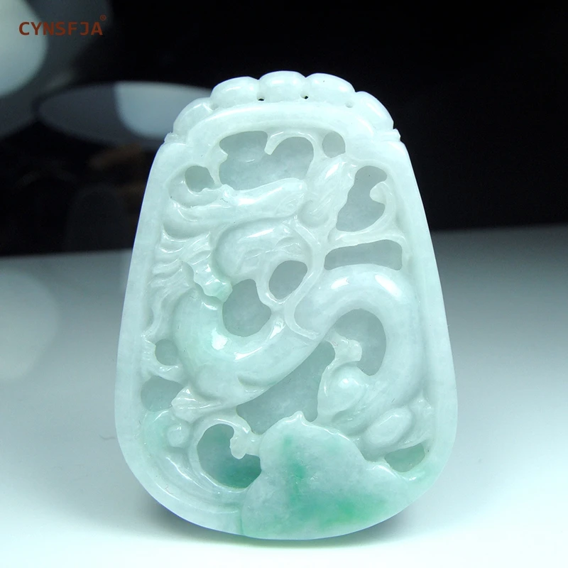 Aliexpress.com : Buy Myanmar Emerald Charms Necklaces Pendants Dragon ...