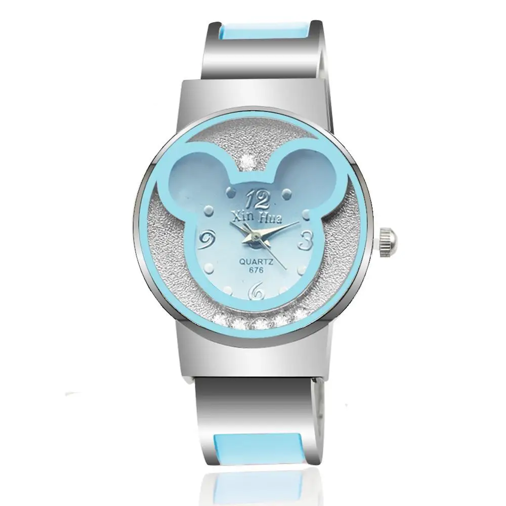 Женские часы montre mickey femme женские из нержавеющей стали relogio feminino Zegarek Damski 2019 Saati 848 |