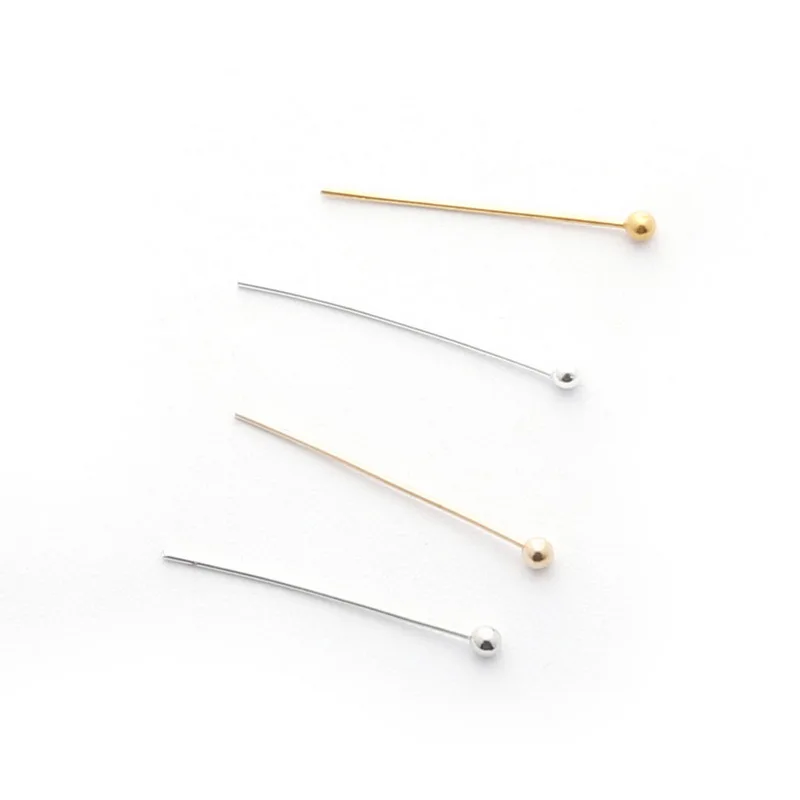 

2018 New Arrival 500pcs/lot Hot Sale 0.5x20mm Ball Head Pins For Jewelry Boring Gold Silver Color