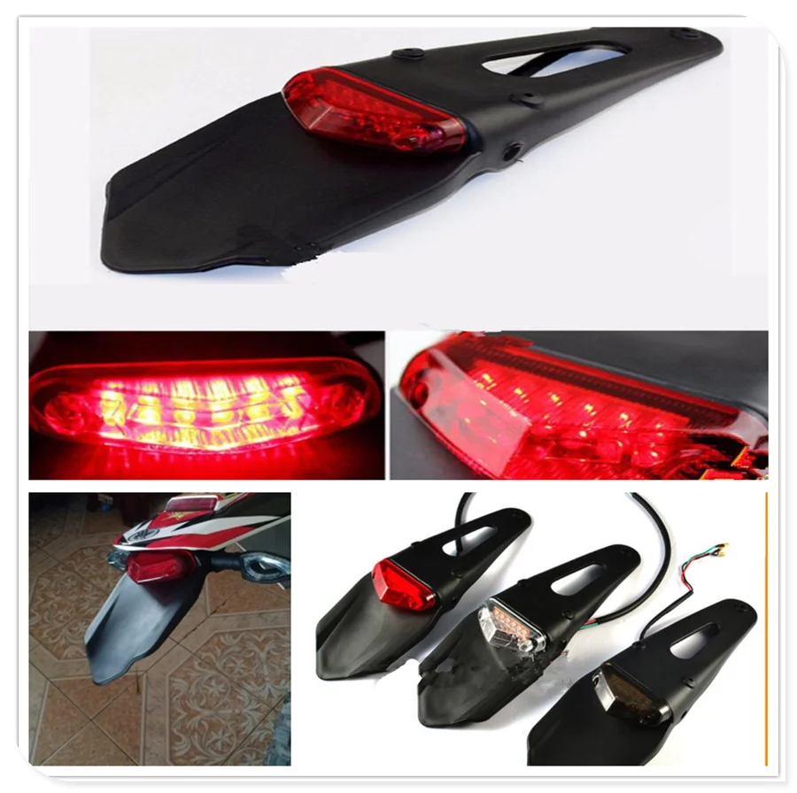 

Motorcycle dirt pit bike Fender LED Brake Stop Rear Tail Light Taillight lamp for HONDA CR80R 85R CRF150R CR125R 250R CRF250R