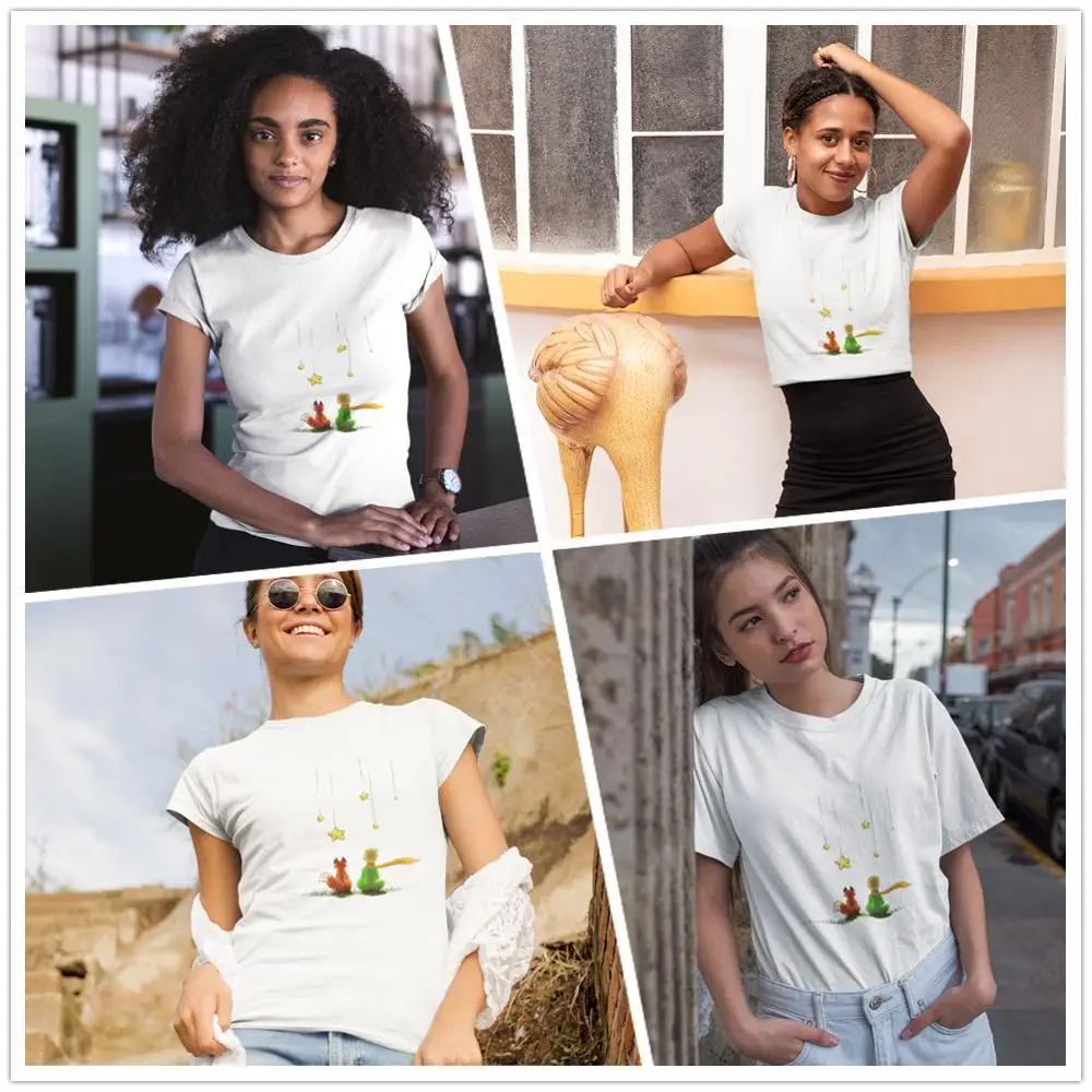 С принтом Маленький принц футболка с леопардовым вечеринка Ropa Bebe Infantil Nino Le Petit