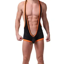 Мужское дышащее нижнее белье Лидер продаж мужские спандекс открытой спиной трико облегающий Костюм Стретч синглет