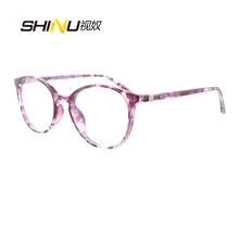 SHINU Ретро пластиковые очки для пресбиопии, женские прогрессивные многофокусные очки для чтения, очки для чтения, близкие к дальней диоптрии