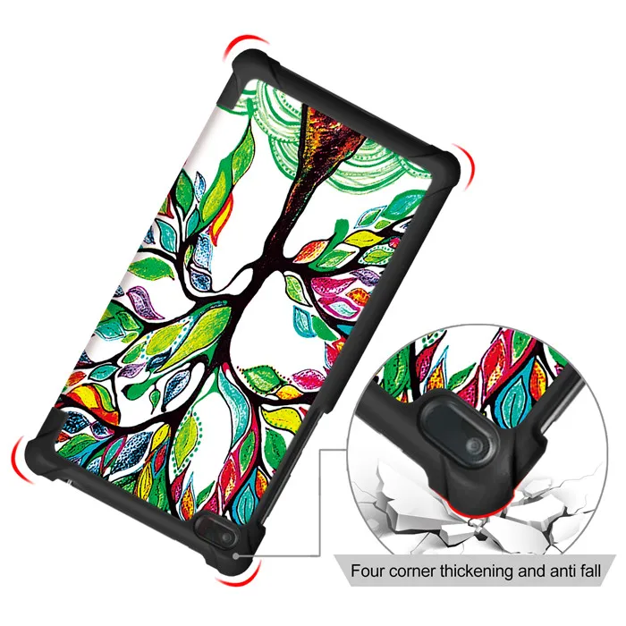 100 шт. PU Стенд чехол для Lenovo tab4 Tab 4 7 TB-7504 tb-7504f tb-7504i tb-7504x 7" планшеты(tab7