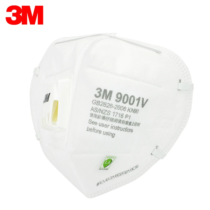 

3M Respirator 9001v Dust And Haze Prevention PM2.5 Folding Head-mounted Industrial Dust Ventilation 9002v Influenza Prevention