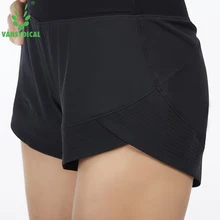 Женские дышащие шорты для бега удерживающие шорты для бега 2 в 1 фитнес-шорты женские двухслойные спортивные шорты