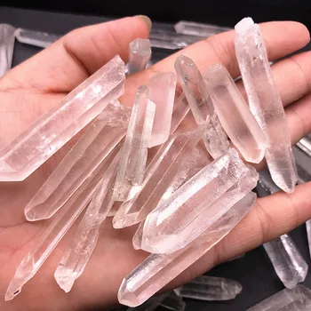 

5Pcs Clear Natural Crystal Quartz Cluster DIY Crystal Point Terminated Wand Specimen Pendant Healing Crystal Minerals Stones