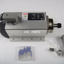 Фрезерный шпиндель с ЧПУ ER11 800 Вт мотор шпинделя воздушного охлаждения+ 10 шт. гравировальные биты с ЧПУ