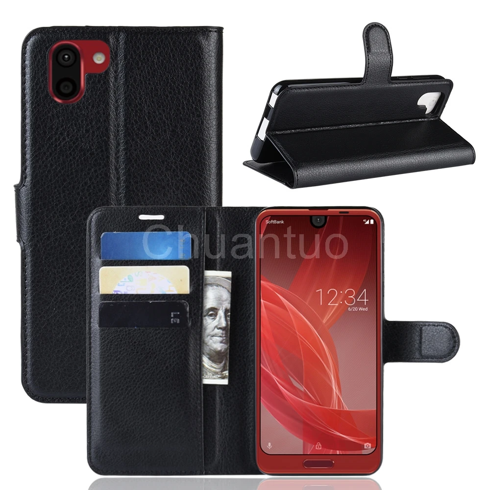 

Fashion Wallet PU Leather Case Cover For Aquos Sharp R2 SH-03K SHV42 Flip Protective Phone Back Shell With Card Holders
