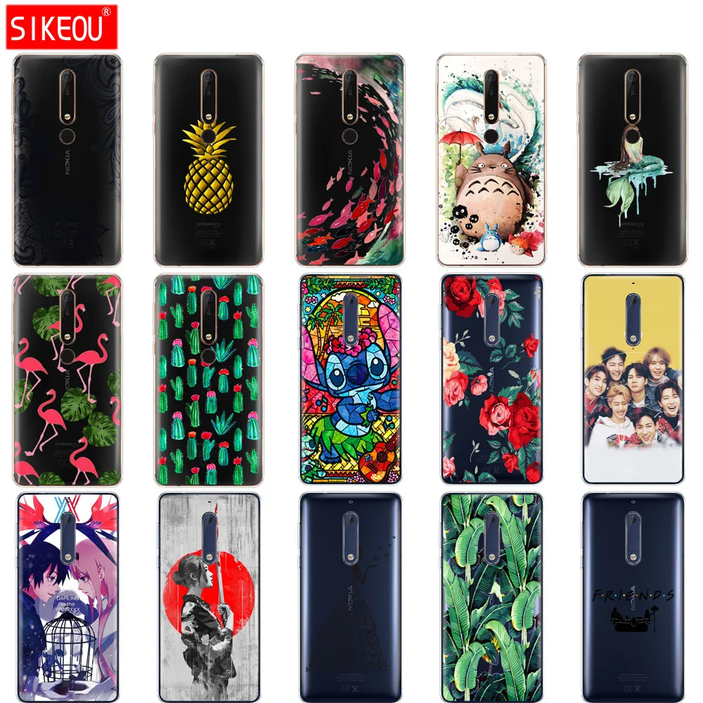 Силиконовый чехол для Nokia 5 3 6 7 8 9 2017 nokia 2018 1 2 мягкий из ТПУ задней панели телефона